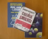 Książki "Chemia śmierci" Simona Becketta i "Zbiór zadań z chemii" obok podręcznika "Chemia 1". Kolejność czytania kryminałów Davida Huntera?