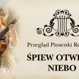 Anioł z gitarą gra piosenki religijne młodzieżowe. "Śpiew otwiera niebo".