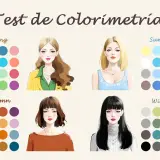 Test de colorimetría: cuatro mujeres con paletas de colores asociadas a primavera, verano, otoño e invierno.