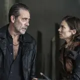 Negan i Maggie w napiętym dialogu, jakby z serialu The Walking Dead.
