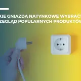 Jakie gniazda natynkowe wybrać? Przegląd popularnych produktów. Dłoń trzyma wtyczkę, obok gniazdko i żarówka.