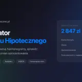 Kalkulator kredytu hipotecznego z widoczną miesięczną ratą 2847 zł.