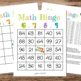 Bingo zasady gry dla dzieci: karty z mnożeniem i cyframi. Zabawna nauka matematyki!