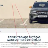 Szary Dacia Spring z pomarańczowymi akcentami. Sprawdź atrakcyjną dacia spring cena, która czyni elektromobilność dostępną dla każdego.