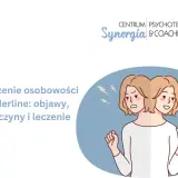 Ilustracja przedstawia osobę z dwoma twarzami, symbolizującą zmienne nastroje w zaburzeniu osobowości borderline.