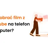 Jak pobrać film z YouTube na telefon i komputer? Ilustracja pokazuje proces przenoszenia plików.
