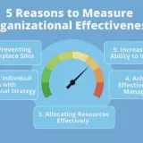 5 reasons to measure organizational effectiveness: preventing silos, aligning roles, allocating resources, managing change, and innovating.