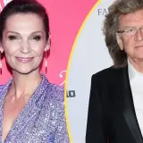 Olga Bończyk i Zbigniew Wodecki, uśmiechnięci i eleganccy, na tle ścianki.