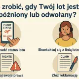 Co zrobić, gdy lot jest opóźniony lub odwołany? Sprawdź status lotu, skontaktuj się z linią lotniczą, poznaj swoje prawa i złóż reklamację. Dowiedz się, gdzie sprawdzić odwołane loty.