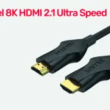 Kabel 8K HDMI 2.1 Ultra Speed z przepustowością 48 Gbps, obsługujący 8K 60Hz i 4K 120Hz.