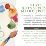 Paleta malarska z kolorami i pędzlem, symbolizująca sztukę młodej Polski.