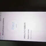 Ekran telefonu z informacją o aktualizacji systemu EMUI 5.0.4. Model VNS-L21C150B375.