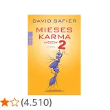 David Safiers Roman "Mieses Karma hoch 2" mit lustigen Ameisen als Cover-Motiv.