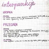 Notatki o interpunkcji: kropka po skrótach, przecinek między zdaniami podrzędnymi i nadrzędnymi, przed "czy", ale nie przed "i", "oraz", "ani", "ni", "albo", "lub", "czy", "bądź", "jeżeli". Z poważaniem, przecinek.