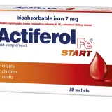 Actiferol Fe Start, suplement diety z żelazem, dla niemowląt, dzieci i dorosłych. 30 saszetek.