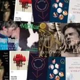 Collage of book covers featuring diverse imagery, including portraits, abstract art, and romantic scenes.