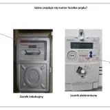 Dwa liczniki prądu: indukcyjny i elektroniczny. Na obu widoczny jest numer licznika, który jest kluczowy do odczytu.