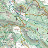 Góry Stołowe Polska: mapa turystyczna z zaznaczonymi szlakami, punktami widokowymi i atrakcjami.