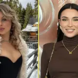 Dwie kobiety, jedna w zimowej scenerii w futrzanym płaszczu, druga w brązowym golfie z naszyjnikiem z literą N. Czy to Natsu?