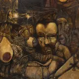Mroczne, surrealistyczne postacie splatają się w koszmarze. Dzieła Zdzisława Beksińskiego budzą grozę i fascynację.