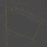 Oznaczenie hydrantu na mapie geodezyjnej, widoczne jako punkt na działce 258/1, z zaznaczonymi przyłączami wodociągowymi.