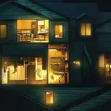 La casa è sezionata, rivelando scene inquietanti e persone isolate. Una possibile hereditary spiegazione del terrore.