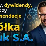 Analizy, prognozy i rekomendacje dla Spółki Kruk S.A. – biznesowy portret z elementami graficznymi.