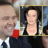 Kto ze świata show-biznesu oficjalnie poparł kandydata PiS na prezydenta Karola Nawrockiego? Na zdjęciu m.in. aktorka Ewa Dałkowska i piosenkarka Halina Mlynkova.