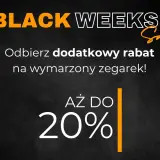 Black Weeks Sale! Odbierz dodatkowy rabat na wymarzony zegarek. Kod rabatowy na zegarek net czeka!