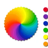 Farbrad zeigt Farben und ihre Bedeutungen. Grün steht für Frische, Natur und Wachstum, die komplementärfarbe grün ist Rot.
