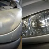 Przed i po: matowe lampy samochodowe odzyskały blask. Dowiedz się, ile kosztuje polerowanie lamp i przywróć im dawny wygląd.
