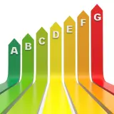 Ranking efektywności energetycznej od A (najlepsza) do G. Urządzenie ma klasę energetyczną D, co oznacza przeciętny wynik.
