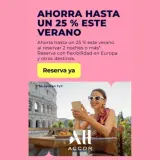 ¡Aprovecha ofertas de vacaciones en agosto! Ahorra hasta 25% reservando 2 noches o más en Europa y otros destinos. ¡Reserva ya!