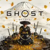 Samuraj w tradycyjnym stroju, otoczony mieczami, na tle gór i spadających liści. Zapowiedź Ghost of Tsushima 2.