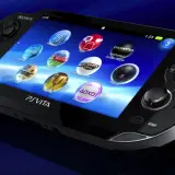 Konsola PS Vita z ikonami gier i aplikacji na ekranie, przypominająca interfejs ps vita emulatora.