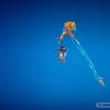 Słodziak Fortnite w postaci kilofa z latarenką i kwiatami.