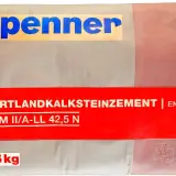 Sack Portlandkalksteinzement CEM II/A-LL 42,5 N von Spenner, 25 kg.