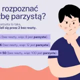 Chłopak zastanawia się, jak rozpoznać liczby parzyste. Przykład: 8 ÷ 2 = 4 (bez reszty).