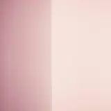 Eine Leiter steht vor einer Wand, die in sanften Tönen von pink und lila mischen übergeht.