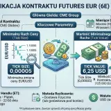 Specyfikacja kontraktu futures EUR (6E) na CME: kluczowe parametry, minimalny ruch ceny (tick size) 0,00005 i wartość minimalnego ruchu (tick value) 6,25 USD. To ważny kalendarz makro dla inwestorów.
