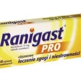 Ranigast PRO na zgagę i niestrawność. Opakowanie 10 tabletek powlekanych. Szybko usuwa objawy.
