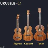 Cztery ukulele: sopranowe, koncertowe, tenorowe i barytonowe. Zastanawiasz się, jakie ukulele kupić na początek?