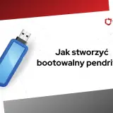 Niebieski pendrive, gotowy do stworzenia bootowalny usb. Dowiedz się, jak to zrobić!