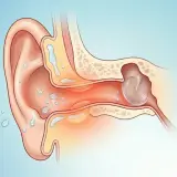 Illustration d'une oreille avec des gouttes d'eau, suggérant une otite du baigneur. Un remède de grand-mère pourrait aider.