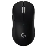 Czarna, ergonomiczna myszka gamingowa z logo G. Idealna do gier, zapewnia precyzję i komfort.