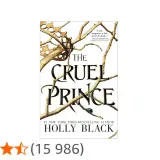 Okładka książki "The Cruel Prince" z koroną i gałęziami.