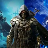 Trzech bohaterów z gier mmorpg: mroczny władca z lodowym mieczem, tajemniczy łucznik w kapturze i rycerz w lśniącej zbroi.