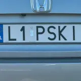 Rejestracja SM L1 PSKI na samochodzie Honda.