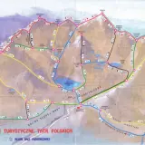 Mapa szlaków turystycznych Tatr Polskich. Znajdziesz tu trasy na Kozi Wierch, Świnicę i Kasprowy Wierch. Idealna do planowania tatrzańskich wycieczek.