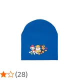Blaue Mütze mit Paw Patrol Motiv: Marshall, Rubble und Chase.